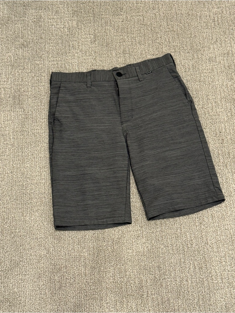 Hurley Men's Charcoal Performance Shorts - Modern Stretch Comfort